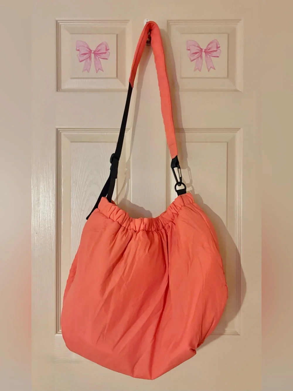 FP MOVEMENT Free People Rest Day Carryall Bag Flame Orange/Salmon/Coral NWT